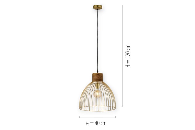Taklampa Alami - 40x120x40 cm - Belysning - Inomhusbelysning & lampor - Fönsterlampor & fönsterbelysning - Fönsterlampa hängande