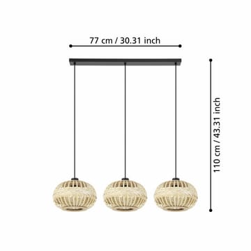 Taklampa Amsfield med 3 Lampor - 26 cm - Belysning - Inomhusbelysning & lampor - Fönsterlampor & fönsterbelysning - Fönsterlampa hängande