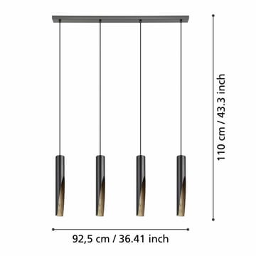 Taklampa Barbotto med 4 lampor - 6 cm - Belysning - Inomhusbelysning & lampor - Fönsterlampor & fönsterbelysning - Fönsterlampa hängande