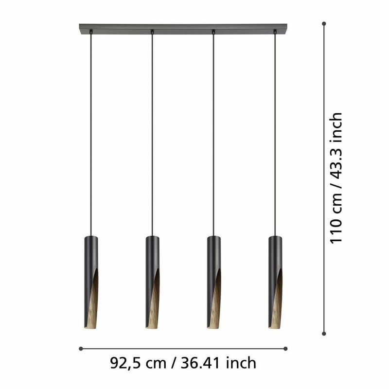 Taklampa Barbotto med 4 lampor - 6 cm - Belysning - Inomhusbelysning & lampor - Fönsterlampor & fönsterbelysning - Fönsterlampa hängande
