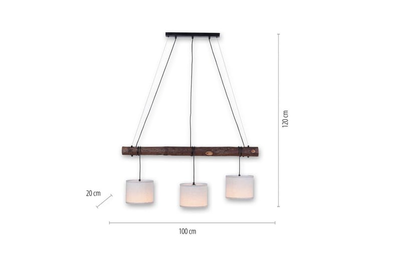 Taklampa Bark - 20x120x100 cm - Belysning - Inomhusbelysning & lampor - Fönsterlampor & fönsterbelysning - Fönsterlampa hängande