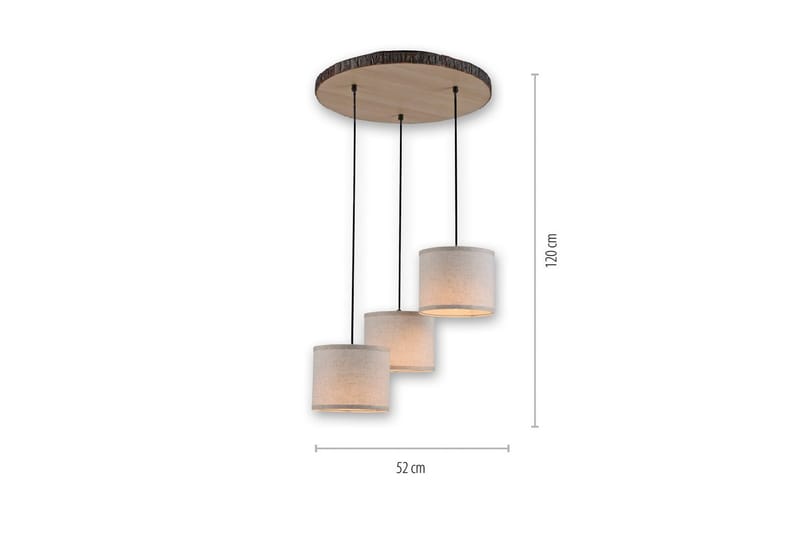 Taklampa Bark - 52x120x52 cm - Belysning - Inomhusbelysning & lampor - Fönsterlampor & fönsterbelysning - Fönsterlampa hängande