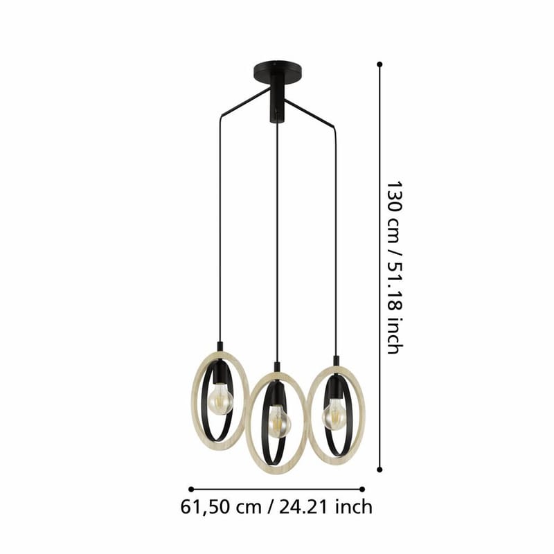 Taklampa Basildon - 61,5 cm - Belysning - Inomhusbelysning & lampor - Fönsterlampor & fönsterbelysning - Fönsterlampa hängande