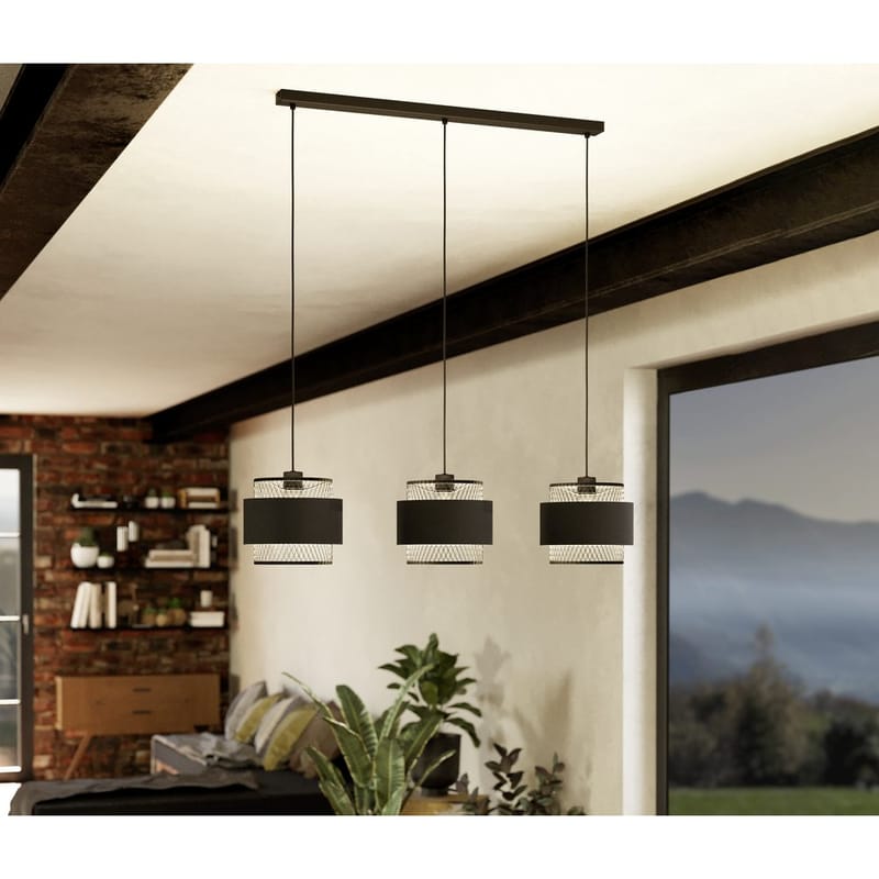 Taklampa Bazely med 3 lampor - 23 cm - Belysning - Inomhusbelysning & lampor - Fönsterlampor & fönsterbelysning - Fönsterlampa hängande