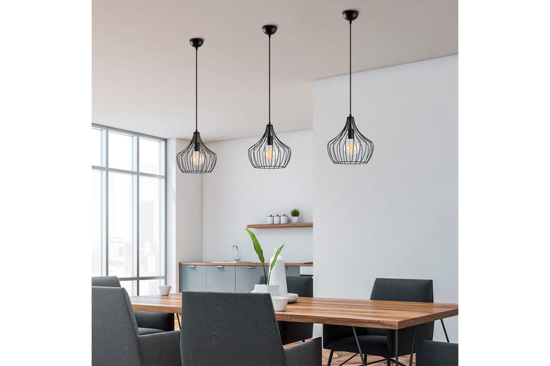Taklampa Benro Svart - Svart - Belysning - Inomhusbelysning & lampor - Fönsterlampor & fönsterbelysning - Fönsterlampa hängande