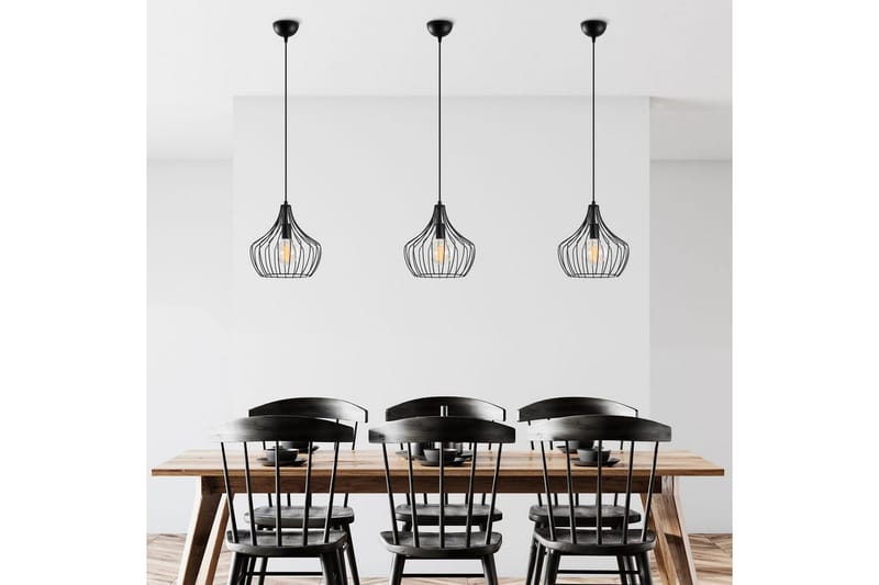 Taklampa Benro Svart - Svart - Belysning - Inomhusbelysning & lampor - Fönsterlampor & fönsterbelysning - Fönsterlampa hängande