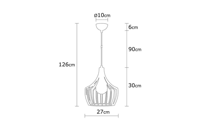 Taklampa Benro Svart - Svart - Belysning - Inomhusbelysning & lampor - Fönsterlampor & fönsterbelysning - Fönsterlampa hängande