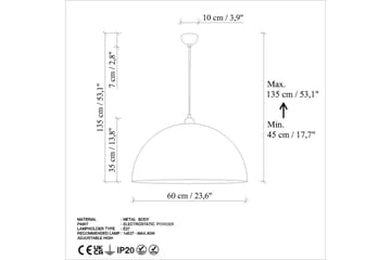 Taklampa Brena Enkelt Uttag Antik - Brun - Belysning - Inomhusbelysning & lampor - Fönsterlampor & fönsterbelysning - Fönsterlampa hängande