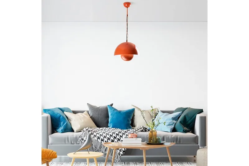 Taklampa Brena Enkelt Uttag Orange - Orange - Belysning - Inomhusbelysning & lampor - Fönsterlampor & fönsterbelysning - Fönsterlampa hängande