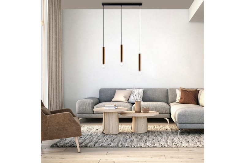 Taklampa Bruna - 6x120x65 cm, Matt mässing - Belysning - Inomhusbelysning & lampor - Fönsterlampor & fönsterbelysning - Fönsterlampa hängande