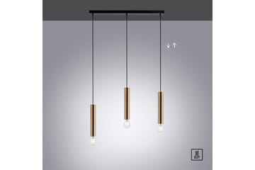Taklampa Bruna - 6x120x65 cm, Matt mässing - Belysning - Inomhusbelysning & lampor - Fönsterlampor & fönsterbelysning - Fönsterlampa hängande