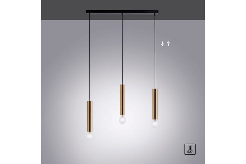 Taklampa Bruna - 6x120x65 cm, Matt mässing - Belysning - Inomhusbelysning & lampor - Fönsterlampor & fönsterbelysning - Fönsterlampa hängande