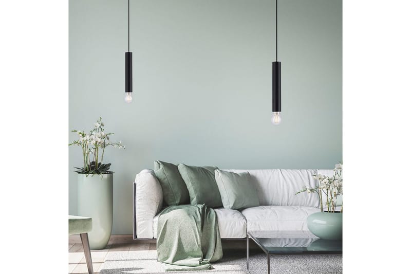 Taklampa Bruna - 9x120x9 cm, Svart - Belysning - Inomhusbelysning & lampor - Fönsterlampor & fönsterbelysning - Fönsterlampa hängande