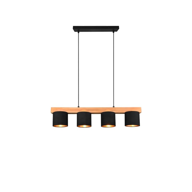 Taklampa Cameron - Svart/trä - Belysning - Inomhusbelysning & lampor - Fönsterlampor & fönsterbelysning - Fönsterlampa hängande