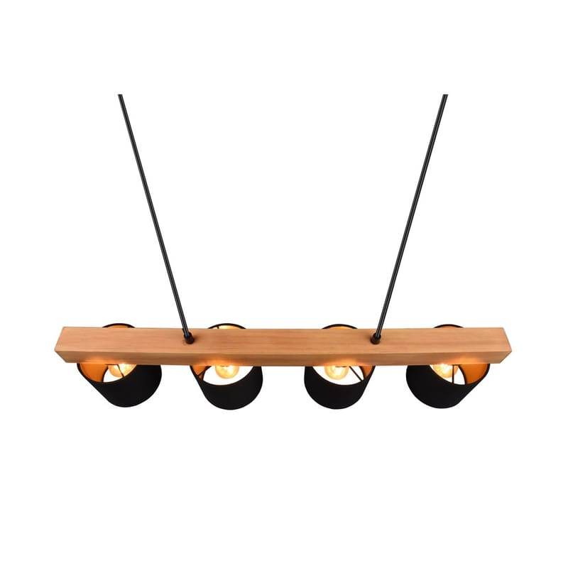 Taklampa Cameron - Svart/trä - Belysning - Inomhusbelysning & lampor - Fönsterlampor & fönsterbelysning - Fönsterlampa hängande