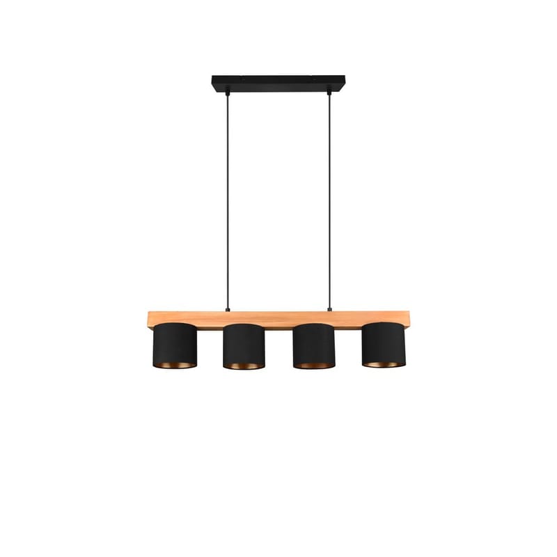 Taklampa Cameron - Svart/trä - Belysning - Inomhusbelysning & lampor - Fönsterlampor & fönsterbelysning - Fönsterlampa hängande