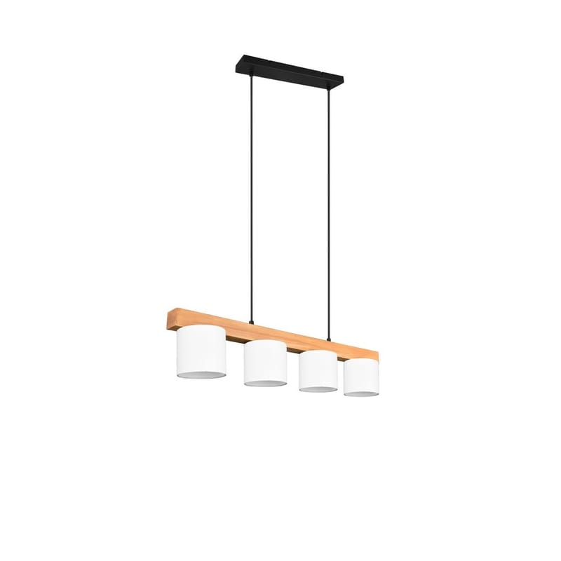 Taklampa Cameron - Vit/trä - Belysning - Inomhusbelysning & lampor - Fönsterlampor & fönsterbelysning - Fönsterlampa hängande