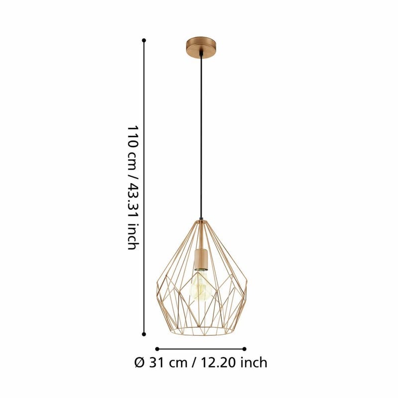Taklampa Carlton - Koppar - Belysning - Inomhusbelysning & lampor - Fönsterlampor & fönsterbelysning - Fönsterlampa hängande