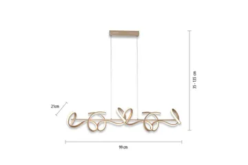 Taklampa Curls - 21x135x99 cm - Belysning - Inomhusbelysning & lampor - Fönsterlampor & fönsterbelysning - Fönsterlampa hängande