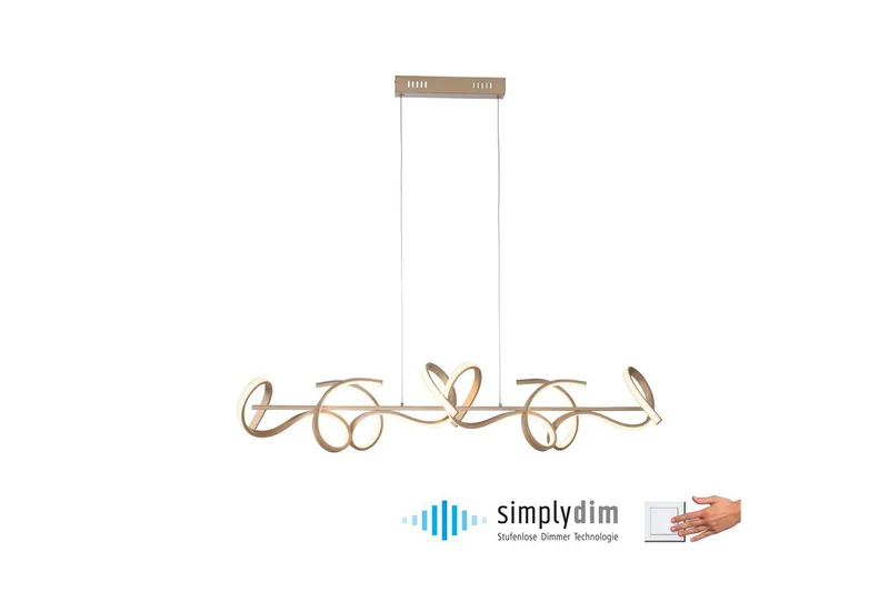 Taklampa Curls - 21x135x99 cm - Belysning - Inomhusbelysning & lampor - Fönsterlampor & fönsterbelysning - Fönsterlampa hängande