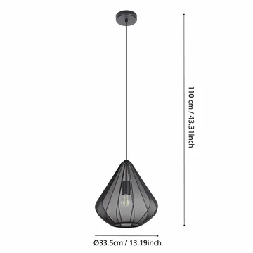 Taklampa Dolwen - Svart, 335 mm - Belysning - Inomhusbelysning & lampor - Fönsterlampor & fönsterbelysning - Fönsterlampa hängande