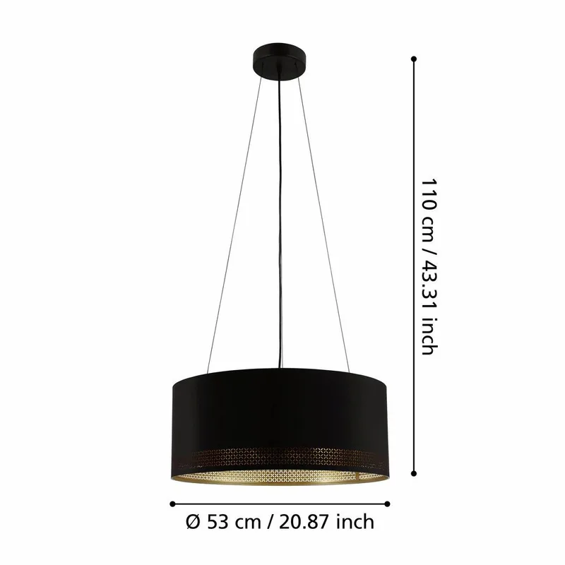 Taklampa Esteperra med 3 lampor - 53 cm - Belysning - Inomhusbelysning & lampor - Fönsterlampor & fönsterbelysning - Fönsterlampa hängande