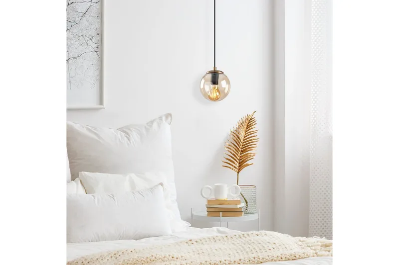 Taklampa Giuseppe Gul / Vintage - Gul / Vintage - Belysning - Inomhusbelysning & lampor - Fönsterlampor & fönsterbelysning - Fönsterlampa hängande