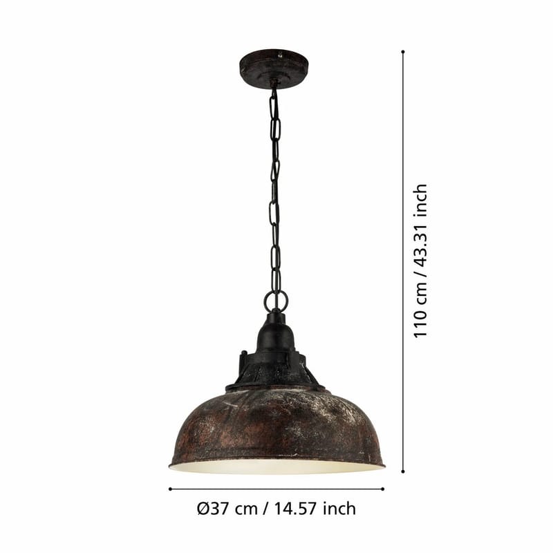 Taklampa Grantham - 37 cm - Belysning - Inomhusbelysning & lampor - Fönsterlampor & fönsterbelysning - Fönsterlampa hängande
