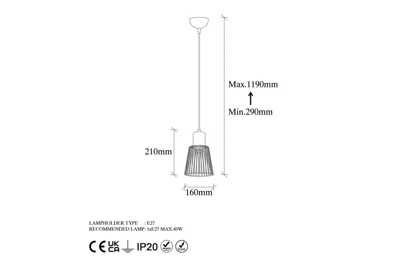 Taklampa Gullistel Svart / Antik - Svart/Multifärgad - Belysning - Inomhusbelysning & lampor - Fönsterlampor & fönsterbelysning - Fönsterlampa hängande
