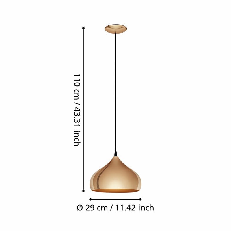 Taklampa Hapton - 29 cm - Belysning - Inomhusbelysning & lampor - Fönsterlampor & fönsterbelysning - Fönsterlampa hängande