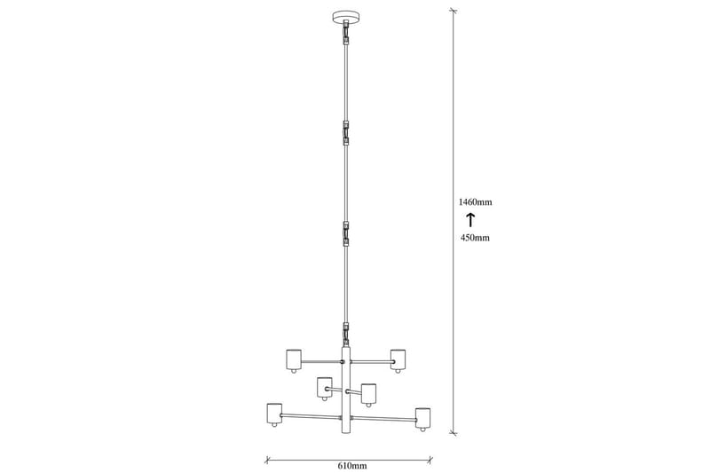Taklampa Hexaia Upp Svart - Svart - Belysning - Inomhusbelysning & lampor - Fönsterlampor & fönsterbelysning - Fönsterlampa hängande