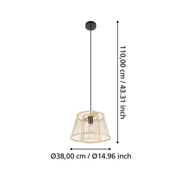 Taklampa Hykeham - 38 cm - Belysning - Inomhusbelysning & lampor - Fönsterlampor & fönsterbelysning - Fönsterlampa hängande