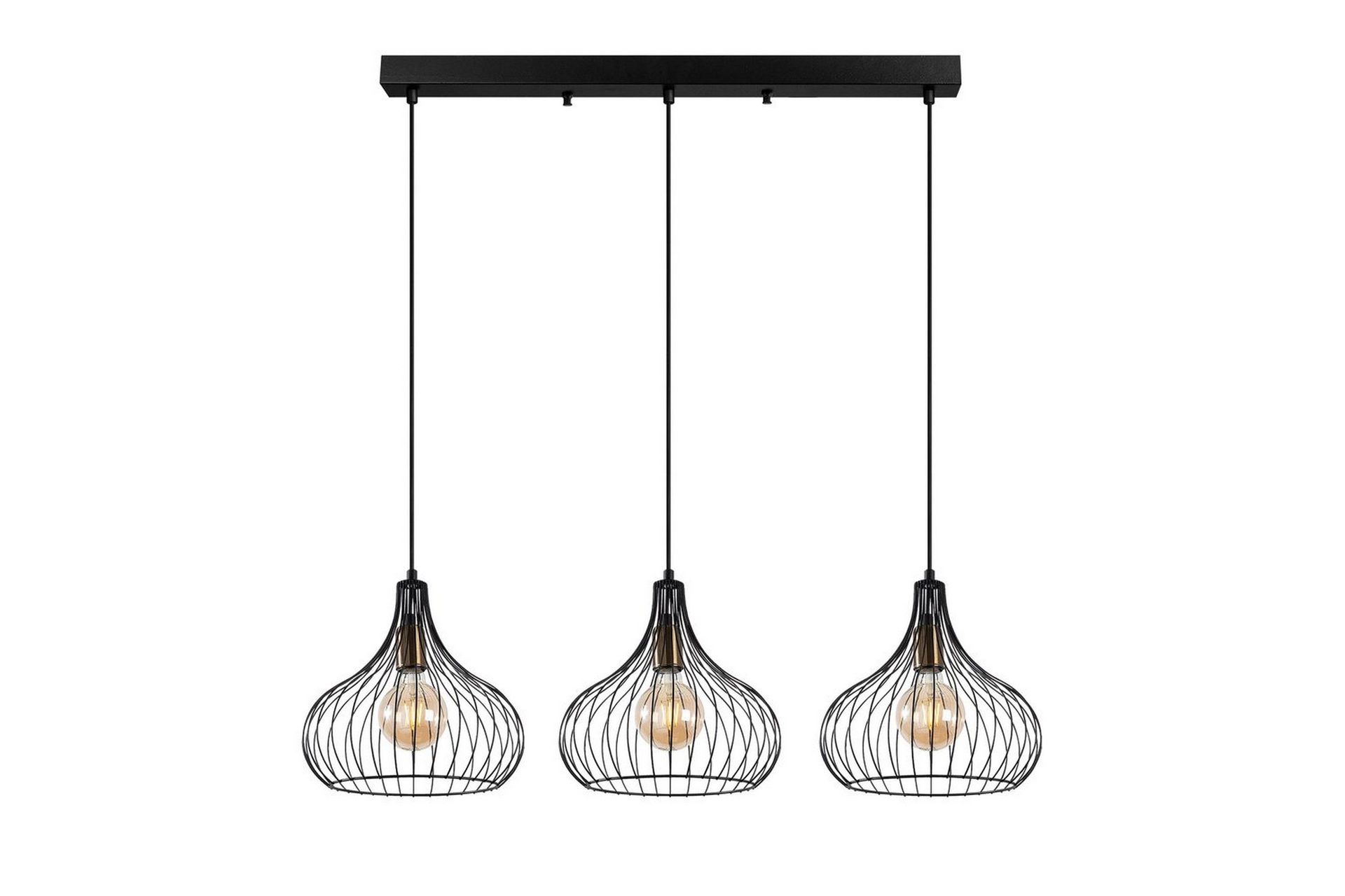 Taklampa Kiron Svart / Antik Tre - Svart