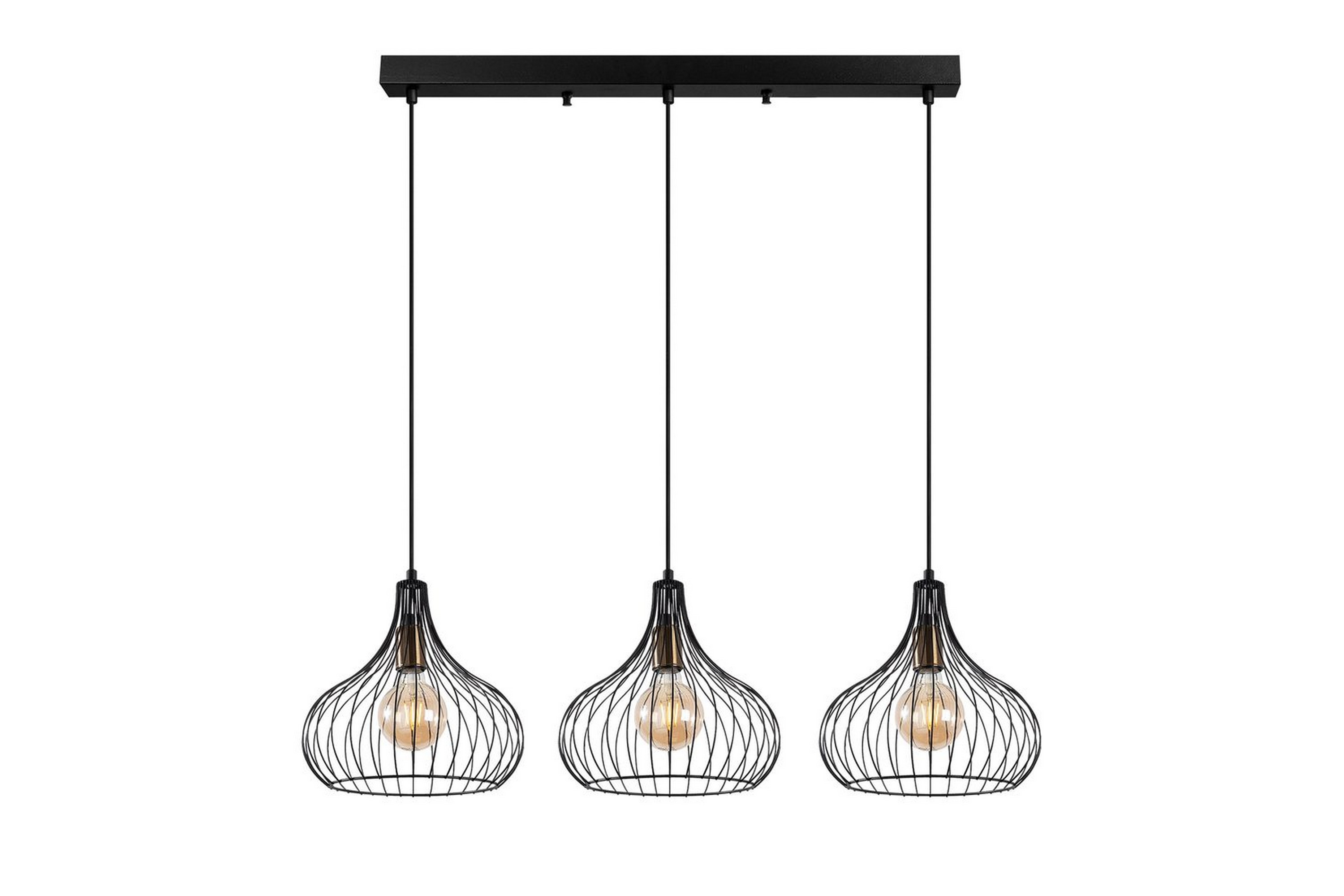 Taklampa Kiron Svart / Antik Tre - Svart