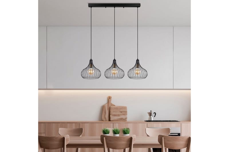 Taklampa Kiron Svart / Antik Tre - Svart - Belysning - Inomhusbelysning & lampor - Fönsterlampor & fönsterbelysning - Fönsterlampa hängande