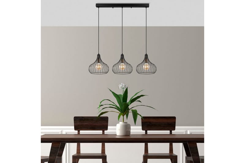 Taklampa Kiron Svart / Antik Tre - Svart - Belysning - Inomhusbelysning & lampor - Fönsterlampor & fönsterbelysning - Fönsterlampa hängande