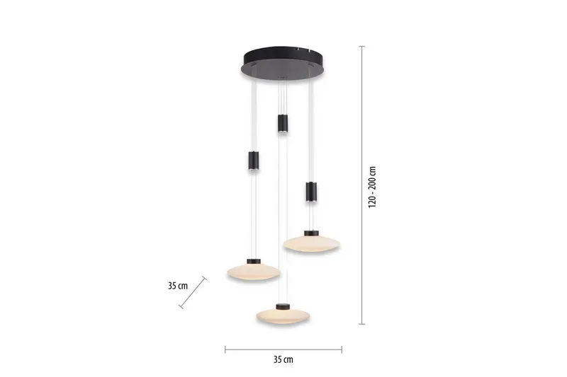 Taklampa Lautada - 56x200x56 cm - Belysning - Inomhusbelysning & lampor - Fönsterlampor & fönsterbelysning - Fönsterlampa hängande