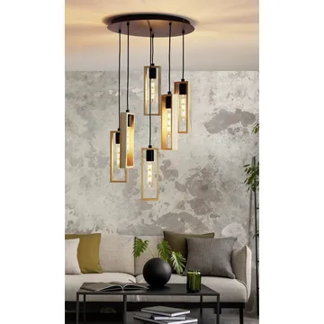Taklampa Littleton med 6 lampor - 50 cm - Belysning - Inomhusbelysning & lampor - Fönsterlampor & fönsterbelysning - Fönsterlampa hängande