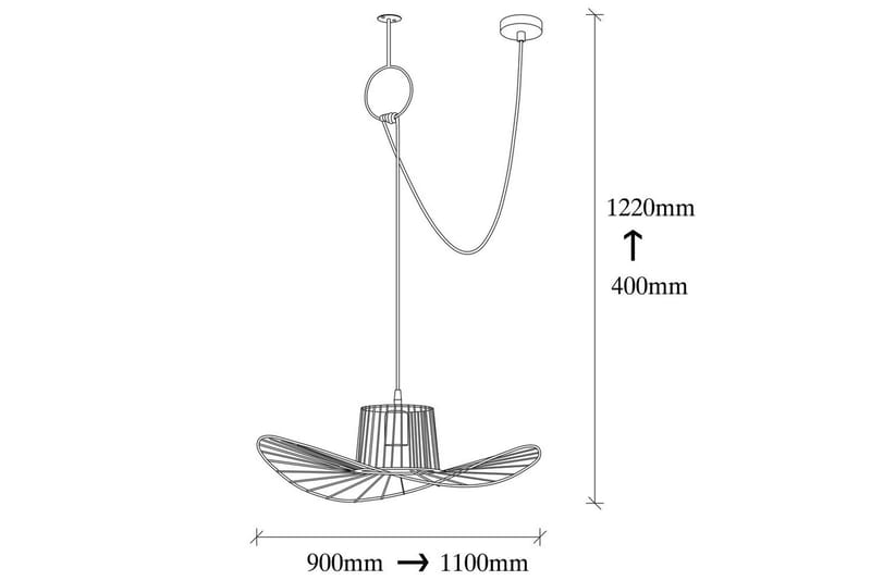 Taklampa Majrula Svart Enkeluttag - Enkeluttag - Belysning - Inomhusbelysning & lampor - Fönsterlampor & fönsterbelysning - Fönsterlampa hängande