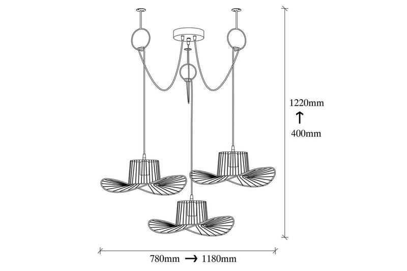 Taklampa Majrula Svart Treuttag - Treuttag - Belysning - Inomhusbelysning & lampor - Fönsterlampor & fönsterbelysning - Fönsterlampa hängande