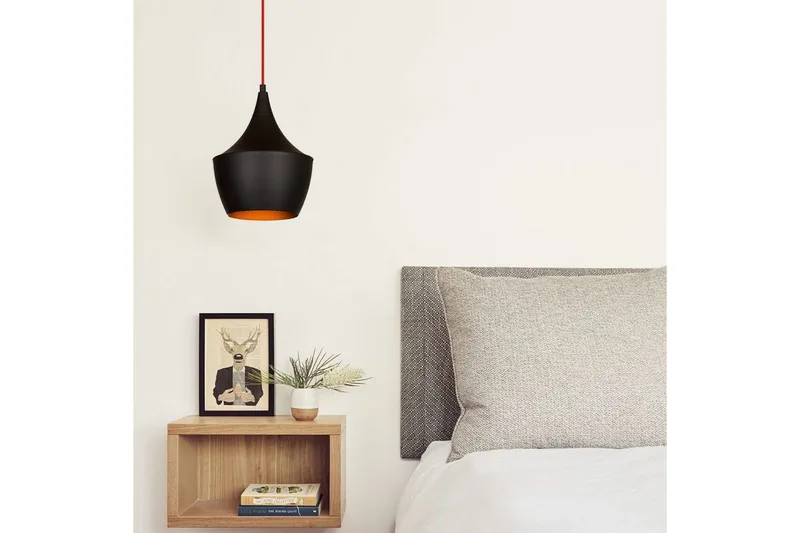 Taklampa Mangol Svart / Röd Diameter: 23 cm - Mörkröd/Svart - Belysning - Inomhusbelysning & lampor - Fönsterlampor & fönsterbelysning - Fönsterlampa hängande