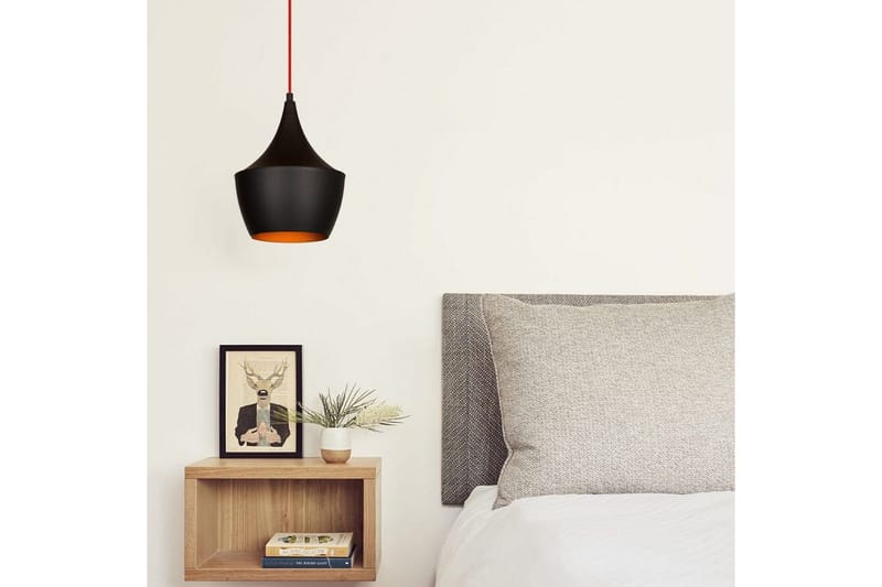 Taklampa Mangol Svart / Röd Diameter: 23 cm - Mörkröd/Svart - Belysning - Inomhusbelysning & lampor - Fönsterlampor & fönsterbelysning - Fönsterlampa hängande