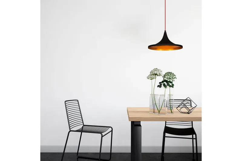 Taklampa Mangol Svart / Röd Diameter: 35 cm - Mörkröd/Svart - Belysning - Inomhusbelysning & lampor - Fönsterlampor & fönsterbelysning - Fönsterlampa hängande