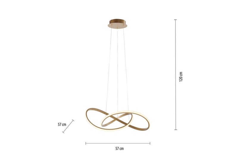 Taklampa Maria - 57x120x57 cm - Belysning - Inomhusbelysning & lampor - Fönsterlampor & fönsterbelysning - Fönsterlampa hängande