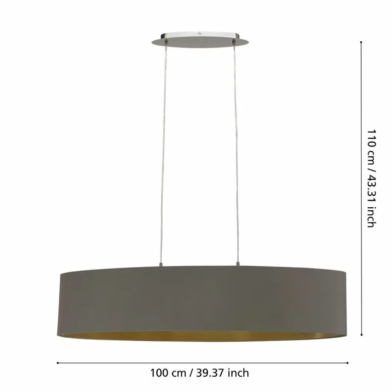 Taklampa Maserlo med 2 lampor - 25 cm - Belysning - Inomhusbelysning & lampor - Fönsterlampor & fönsterbelysning - Fönsterlampa hängande