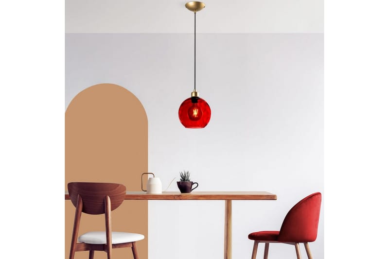 Taklampa Mayur Röd / Rany - Röd / Rany - Belysning - Inomhusbelysning & lampor - Fönsterlampor & fönsterbelysning - Fönsterlampa hängande