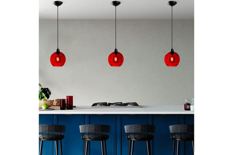 Taklampa Mayur Röd / Svart - Röd / Svart - Belysning - Inomhusbelysning & lampor - Fönsterlampor & fönsterbelysning - Fönsterlampa hängande