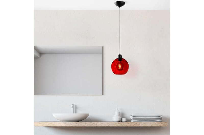 Taklampa Mayur Röd / Svart - Röd / Svart - Belysning - Inomhusbelysning & lampor - Fönsterlampor & fönsterbelysning - Fönsterlampa hängande