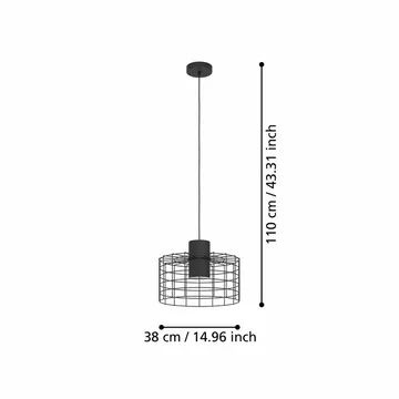 Taklampa Milligan - 380 mm - Belysning - Inomhusbelysning & lampor - Fönsterlampor & fönsterbelysning - Fönsterlampa hängande