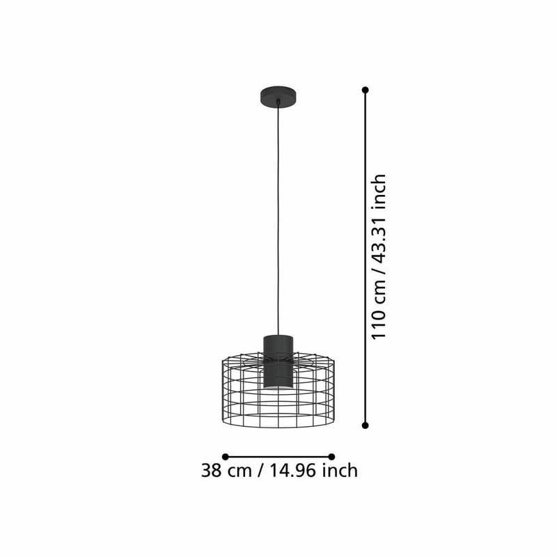Taklampa Milligan - 380 mm - Belysning - Inomhusbelysning & lampor - Fönsterlampor & fönsterbelysning - Fönsterlampa hängande